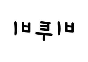 KPOP idol BTOB Printable Hangul Fansign concert board resources Reversed