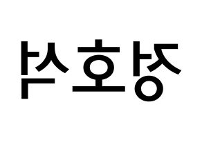 KPOP idol BTS  제이홉 (Jeong Ho-seok, J-HOPE) Printable Hangul name Fansign Fanboard resources for concert Reversed