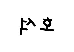 KPOP idol BTS  제이홉 (Jeong Ho-seok, J-HOPE) Printable Hangul name fan sign, fanboard resources for light sticks Reversed