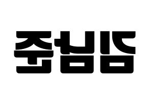 KPOP idol BTS  RM (Kim Nam-jun, RM) Printable Hangul name fan sign, fanboard resources for light sticks Reversed