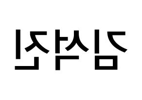 KPOP idol BTS  진 (Kim Seok-jin, JIN) Printable Hangul name Fansign Fanboard resources for concert Reversed