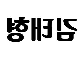 KPOP idol BTS  뷔 (Kim Tae-hyung, V) Printable Hangul name fan sign, fanboard resources for light sticks Reversed