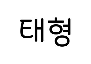 KPOP idol BTS  뷔 (Kim Tae-hyung, V) Printable Hangul name Fansign Fanboard resources for concert Normal