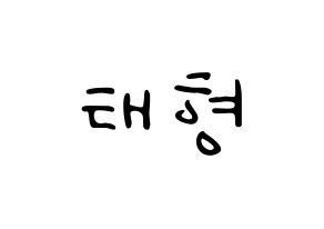 KPOP idol BTS  뷔 (Kim Tae-hyung, V) Printable Hangul name fan sign, fanboard resources for LED Normal