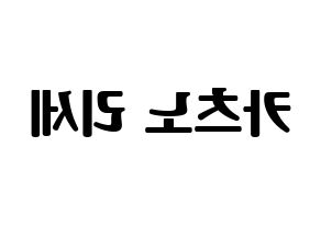 KPOP idol Cherry Bullet  레미 (Katsuno Rise, Re Mi) Printable Hangul name fan sign, fanboard resources for light sticks Reversed