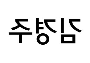 KPOP idol Cherry Bullet  미래 (Kim Kyung-joo, Mi Rae) Printable Hangul name Fansign Fanboard resources for concert Reversed