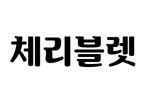 KPOP idol Cherry Bullet Printable Hangul fan sign, fanboard resources for light sticks Normal