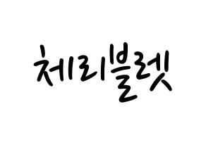 KPOP idol Cherry Bullet Printable Hangul fan sign, concert board resources for LED Normal