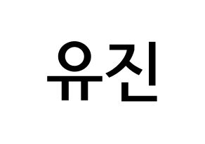 KPOP idol CLC  최유진 (Choi Yu-jin, Yujin) Printable Hangul name Fansign Fanboard resources for concert Normal