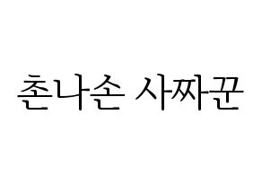 KPOP idol CLC  Sorn (Chonnasorn Sajakul, Sorn) Printable Hangul name fan sign & fan board resources Normal