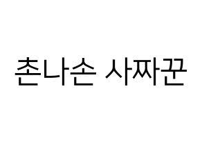 KPOP idol CLC  Sorn (Chonnasorn Sajakul, Sorn) Printable Hangul name fan sign, fanboard resources for LED Normal