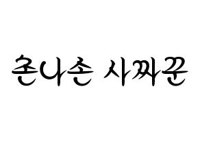 KPOP idol CLC  Sorn (Chonnasorn Sajakul, Sorn) Printable Hangul name fan sign, fanboard resources for concert Normal
