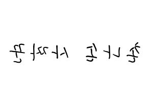KPOP idol CLC  Sorn (Chonnasorn Sajakul, Sorn) Printable Hangul name fan sign, fanboard resources for concert Reversed