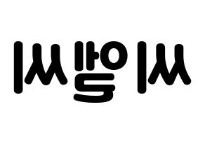 KPOP idol CLC Printable Hangul fan sign & concert board resources Reversed
