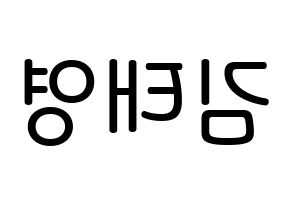 KPOP idol CRAVITY  태영 (Kim Tae-young, Taeyoung) Printable Hangul name Fansign Fanboard resources for concert Reversed