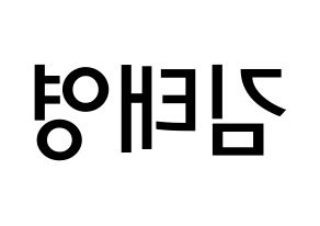 KPOP idol CRAVITY  태영 (Kim Tae-young, Taeyoung) Printable Hangul name Fansign Fanboard resources for concert Reversed