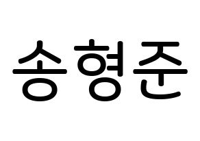 KPOP idol CRAVITY  형준 (Song Hyeong-jun, Hyeongjun) Printable Hangul name Fansign Fanboard resources for concert Normal