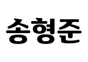 KPOP idol CRAVITY  형준 (Song Hyeong-jun, Hyeongjun) Printable Hangul name fan sign, fanboard resources for light sticks Normal