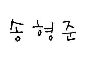 KPOP idol CRAVITY  형준 (Song Hyeong-jun, Hyeongjun) Printable Hangul name Fansign Fanboard resources for concert Normal