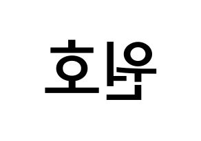 KPOP idol CROSS GENE  신 (Shin Won-ho, Shin) Printable Hangul name Fansign Fanboard resources for concert Reversed