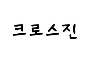 KPOP idol CROSS GENE Printable Hangul Fansign concert board resources Normal