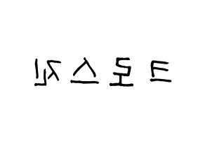 KPOP idol CROSS GENE Printable Hangul Fansign concert board resources Reversed