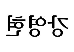 KPOP idol DAY6  Young K (Kang Young-hyun, Young K) Printable Hangul name fan sign, fanboard resources for LED Reversed