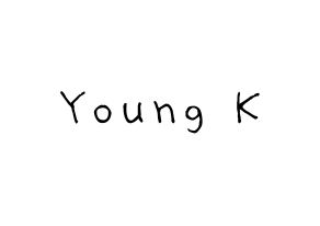 KPOP idol DAY6  Young K (Kang Young-hyun, Young K) Printable Hangul name Fansign Fanboard resources for concert Normal
