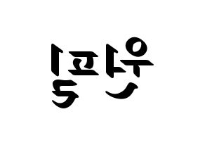 KPOP idol DAY6  원필 (Kim Won-pil, Wonpil) Printable Hangul name fan sign, fanboard resources for LED Reversed