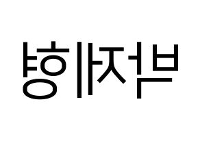 KPOP idol DAY6  Jae (Park Jae-hyung, Jae) Printable Hangul name fan sign, fanboard resources for LED Reversed