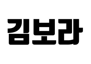 KPOP idol Dreamcatcher  수아 (Kim Bo-ra, SuA) Printable Hangul name fan sign, fanboard resources for light sticks Normal