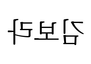 KPOP idol Dreamcatcher  수아 (Kim Bo-ra, SuA) Printable Hangul name fan sign & fan board resources Reversed
