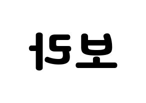 KPOP idol Dreamcatcher  수아 (Kim Bo-ra, SuA) Printable Hangul name fan sign & fan board resources Reversed