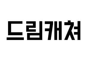 KPOP idol Dreamcatcher Printable Hangul Fansign concert board resources Normal