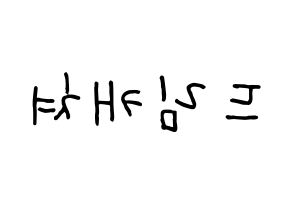 KPOP idol Dreamcatcher Printable Hangul fan sign, concert board resources for light sticks Reversed