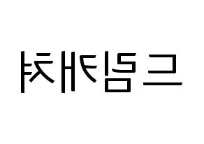 KPOP idol Dreamcatcher Printable Hangul fan sign, fanboard resources for light sticks Reversed