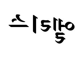 KPOP idol ELRIS Printable Hangul fan sign, concert board resources for LED Reversed
