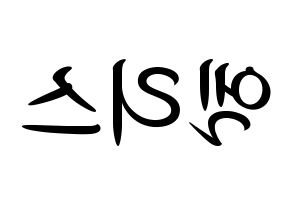 KPOP idol ELRIS Printable Hangul fan sign, concert board resources for light sticks Reversed