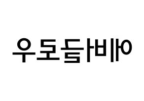 KPOP idol Everglow Printable Hangul Fansign Fanboard resources Reversed