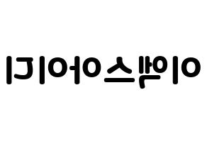KPOP idol EXID Printable Hangul fan sign & concert board resources Reversed