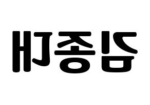 KPOP idol EXO-CBX  첸 (Kim Jong-dae, Chen) Printable Hangul name fan sign, fanboard resources for light sticks Reversed
