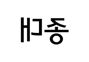 KPOP idol EXO-CBX  첸 (Kim Jong-dae, Chen) Printable Hangul name Fansign Fanboard resources for concert Reversed