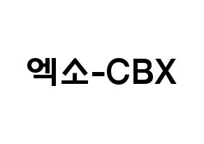 KPOP idol EXO-CBX Printable Hangul fan sign & concert board resources Normal