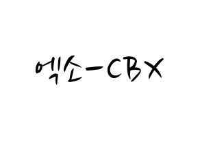 KPOP idol EXO-CBX Printable Hangul fan sign, concert board resources for light sticks Normal