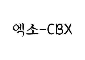 KPOP idol EXO-CBX Printable Hangul fan sign, concert board resources for light sticks Normal