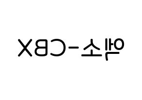 KPOP idol EXO-CBX Printable Hangul Fansign Fanboard resources Reversed