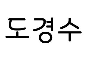 KPOP idol EXO  디오 (Do Kyung-soo, D.O.) Printable Hangul name Fansign Fanboard resources for concert Normal
