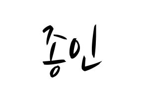 KPOP idol EXO  카이 (Kim Jong-in, Kai) Printable Hangul name fan sign, fanboard resources for concert Normal
