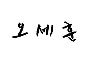 KPOP idol EXO  세훈 (Oh Se-hun, Sehun) Printable Hangul name fan sign & fan board resources Normal