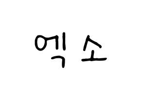 KPOP idol EXO Printable Hangul fan sign, concert board resources for light sticks Normal